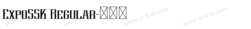 ExpoSSK Regular字体转换